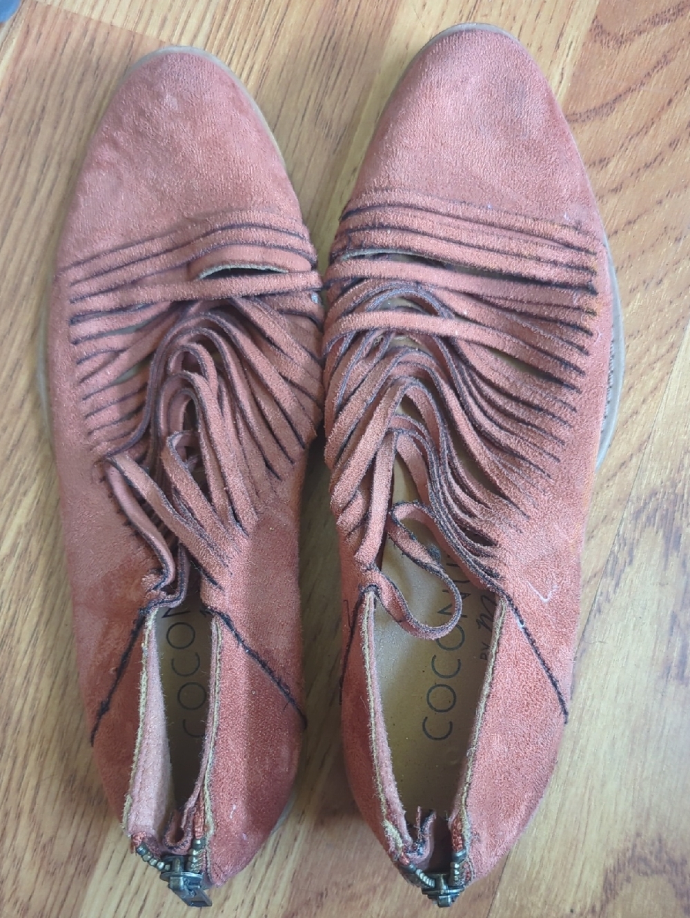Matisse Rust Suede Fringe Loafers